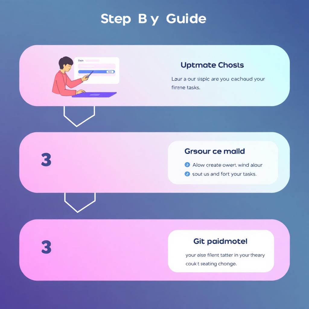 Three-step visual guide showing sign up, choose task, get paid
